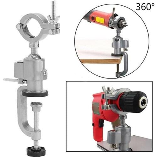 Universal Portable Mini Electric Drill Grinder Holder Clamp Bench Clamp Multifunctional Drill Stand Accessory Support Tool I6R8