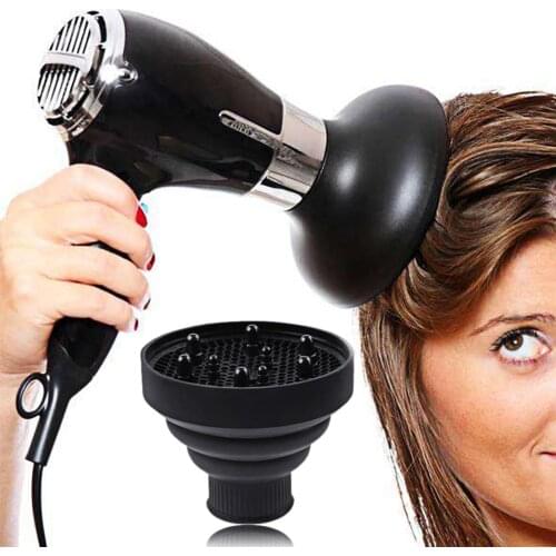 Universal Hair Diffuser Professional Adaptable Foldable Portable Blow Dryers Cap Cover Diffuser Disk Hairdryer Curly Drying
