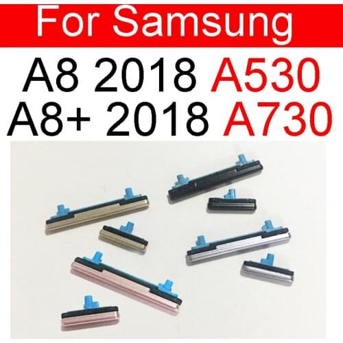 1set(2pcs) Power Volume Side Button For Samsung Galaxy A8 2018 A530 A8 Plus A8+ 2018 A730 On Off Power Volume Side Key Parts