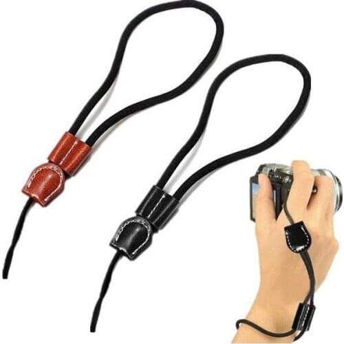 10pcs/lot camera Black/Brown wrist strap Leather Wristband Protection rope For Canon/Nikon/Sony/Olympus camera and micro-single