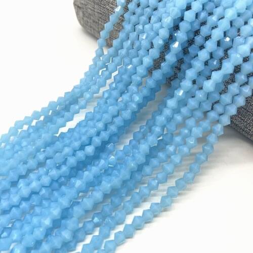 100pcs 4mm Bicone Austria Crystal Beads charm Glass Bead Loose Spacer Bead for DIY Jewelry Making#JJ20