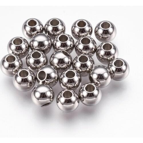 100pcs 304 Stainless Steel Rondelle Spacer Loose Beads 3/4/6/8mm for jewelry making DIY bracelet necklace accessories