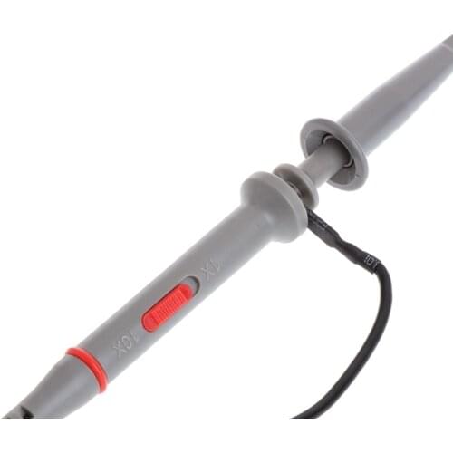 2020 New 1X 10X P6100 100MHz High Precision Oscilloscope Probe Alligator Test Clip with Adjustable Attenuation Rate