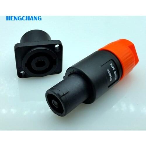 4pin Ohm connector with lock XLR plug with socket 4pins XLR Male connector for microphone Stereo System speaker box