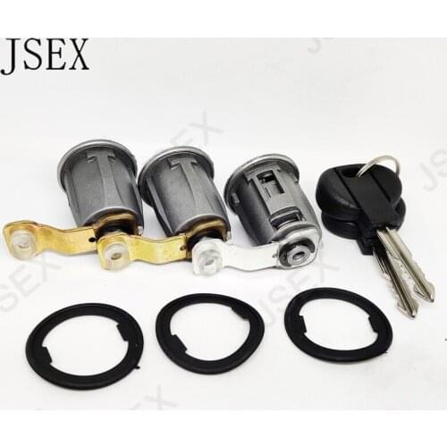 5pcs Door Lock Three locks Barrel Set With Keys 9170.G3 9170G3 For CITROEN BERLINGO XSARA PICASSO PEUGEOT PARTNER RANCH