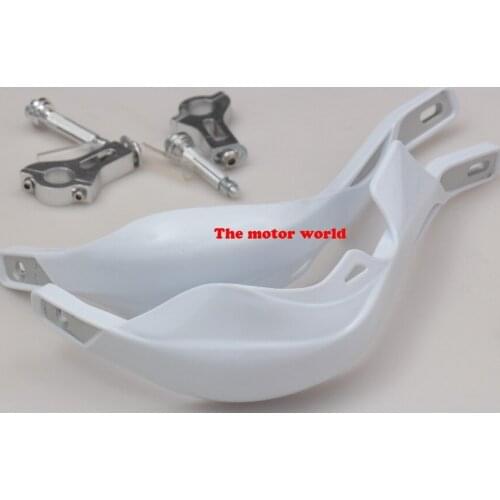 White Dirt Bike Motorcycle Motorcross Hand Guards Fit EXC CRF YZF KXF 7/8" 22mm Or 1-1/8 28mm Fat Bar Handlebar handguards