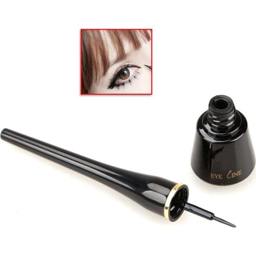 Black Liquid Eye Liner Smooth Waterproof Eyeliner Make Up Easytouse Cosmetic