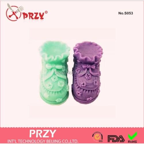 Baby Shoes Soap Silicone Moulds Fondant Mold Cake Decoration Mold Handmade Soap Mold No.s053 Aroma Stone Moulds Silicone Rubber