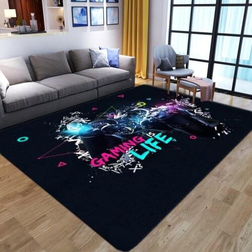Child Room Play Rugs Cartoon Gamer Controller pattern Carpets for Living Room Bedroom Area Rug Anime 3D Printing Kids Game Mats