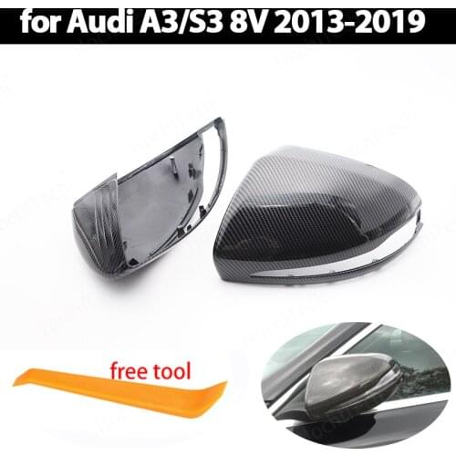 For Mercedes-Benz C S E GLC G Class AMG W205 X253 W222 W213 W238 Rearview Mirror Cover Black carbon Look Replacement 2014 - 2019