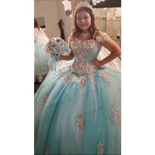 ELegant Blue Quinceanera Dresses with Cloak Lace Appliqued Beaded Corset Vestido De 15 Anos Puffy Skirt Sweet 16 Party Dress