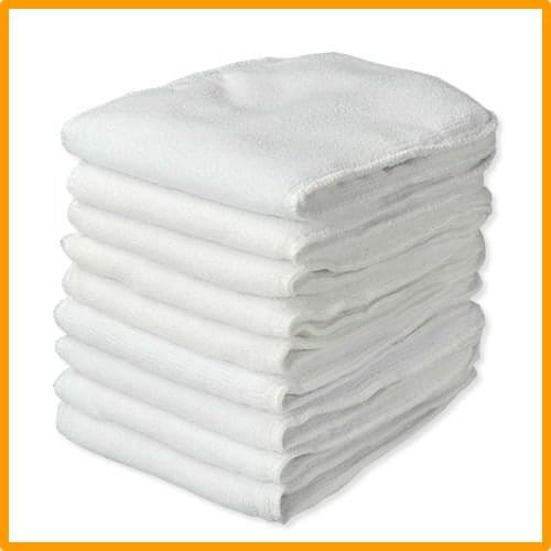 Hot Sale 20pcs Washable reusable Baby Cloth Diapers Nappy inserts microfiber 3 layers Cloth Diaper Insert free shipping