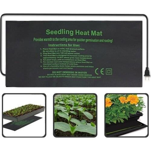 Garden PVC Waterproof Plant Hydroponic Heating Mat Plant Heating Mat 110v 220v Seedling Flower Electric Blanket Warm Heating Pad