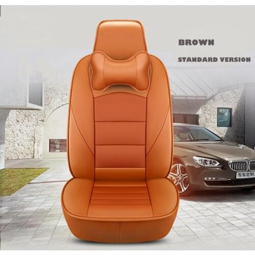 Custom car seat cover leather for Mercedes Benz ML GLA GLK GLE S E G Class car Seat Cover Protectors accessories for car styling