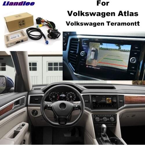 Liandlee Parking Camera Interface Reverse Back Up Park Camera Kits For Volkswagen Atlas Teramontt Original Display Upgraded