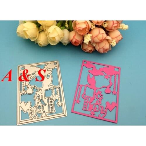 S74 METAL CUTTING DIES Boy Sky Swan Crane Cloud Frame Scrapbook card invitation paper craft party decor embossing stencil cutter