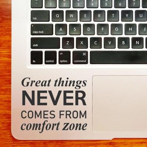 Motivational Quote Motto Trackpad Decal Laptop Sticker for MacBook Pro Air Retina 11 12 13 15 inch Mac Book Notebook Vinyl Skin