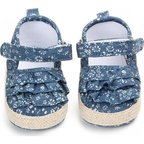 Cute Baby Shoes For Girls Soft Shoe Spring Flower Baby Girl First Walker Toddler Newborn Shoes