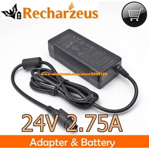 Genuine GVE GM60-24075-F AC Adapter 24v 2.75A Round With 3 Pin 66W GM60240275F Laptop Adapter Power Supply
