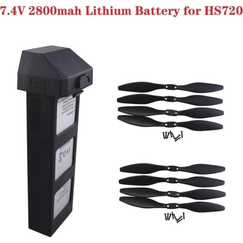 Original 7.4v 2800mah LiPo Battery For HS720 Drone Battery/Propellers/Special fireproof Bag For HS720 RC Quadcopter Spare Parts