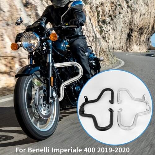 Imperiale400 Accessories Black Motorcycle Highway Crash Bar Front Engine Guard for Benelli Imperiale 400 2019 2020