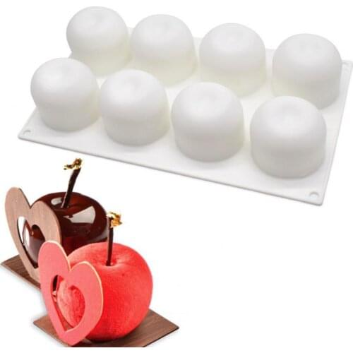 Useful 4/8 Cavities Fruit Shape Non-stick Baking Mousse Cake Mold Practical Mousse Mould Comfortable Kitchen Tool