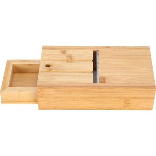Woden soap cutter Adjustable Bamboo Soap Cutter Planer Tools Hand Made Soap Making Supplies with Drawer kit soap dispenser
