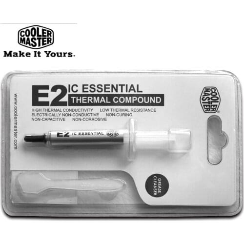 Cooler Master E2 2.4g Thermal Grease Paste Compound Silicon for CPU /Display card/ memory /power Chipset Cooling with scraper