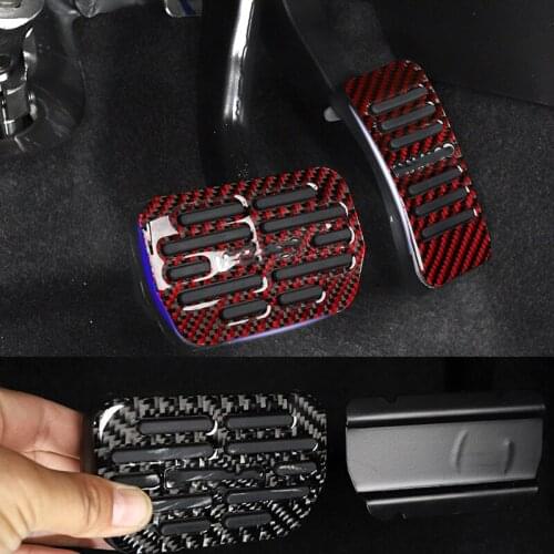 Carbon Fiber For LYNK&CO 01 02 03 Accessories Accelerator Pedal Brake Pedal Cover Anti-slip Protective Trim