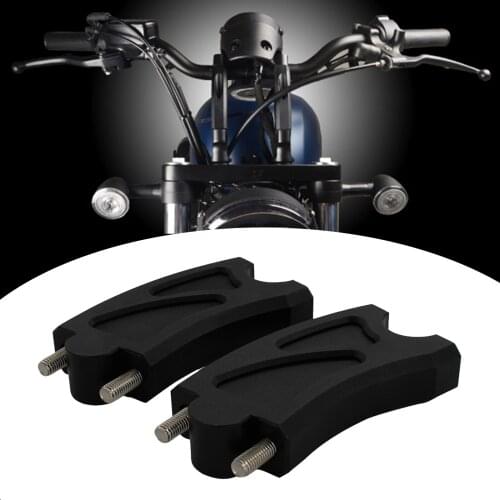 Universal Motorcycle Handle Bar Risers Handlebar Clamp Back Move Mount Connector Kit for Honda Rebel CMX 500 300, Black
