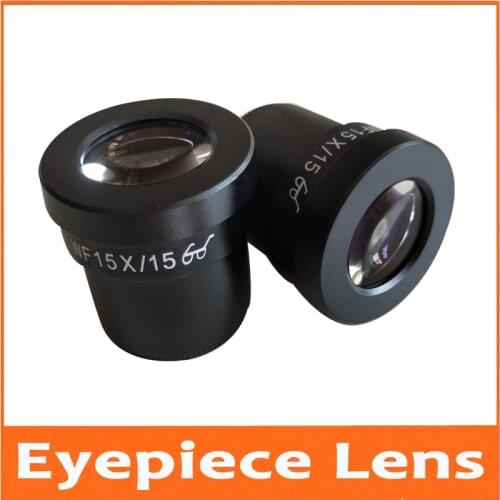 WF15X 15mm Stereo Microscope High Eyepiont Eyepiece Lens for with Mounting Size 30mm 30.5mm and Micrometer Reading Scale