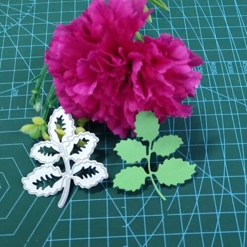 Green leaf accessories new cutting die scrapbook mold metal embossing business card printing die DIY
