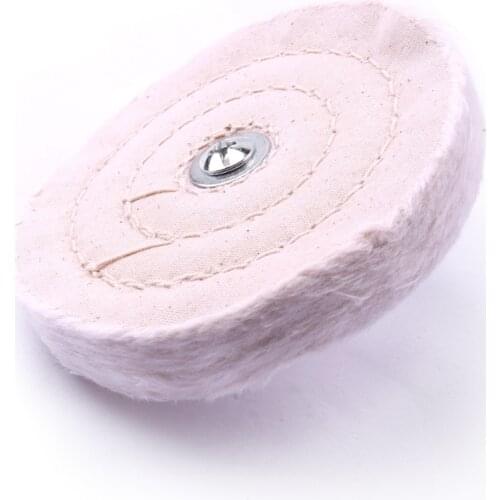 Hot Sale 3Pcs Diameter 100mm Mirror Polishing Wheel with round handle Rod Polishing Buffing Velvet Cotton Wheel Abrasive Tools