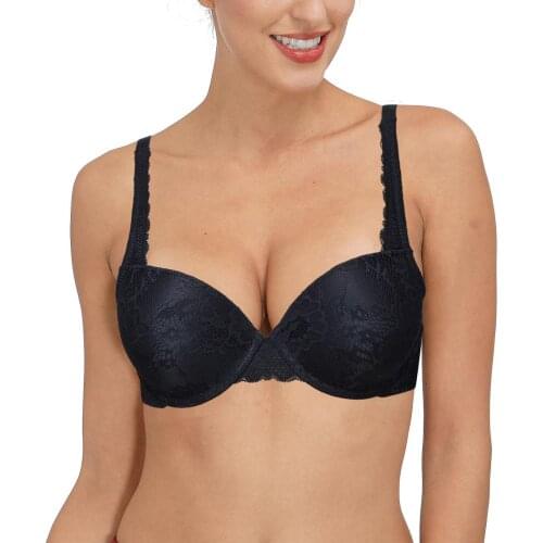 Vgplay Push-up Women Bra Padded Sexy Lace Lingerie Plus Size Gather Large Cup Underwear Adjusted Straps A B C D DD E Cup