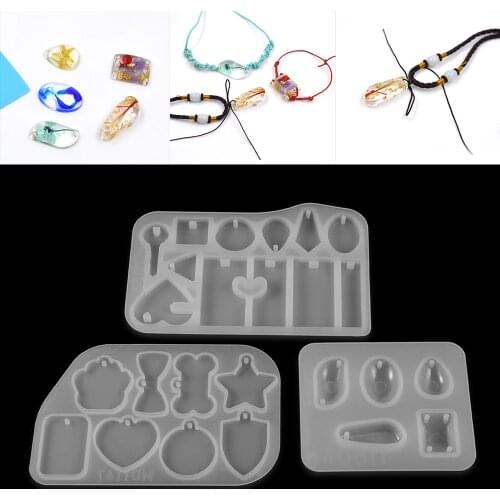1pc Mix Pendant Shaped Earrings Silicone Mold Handmade Epoxy Silicone Mold Epoxy Resin Molds Jewelry Making Jewelry Tools
