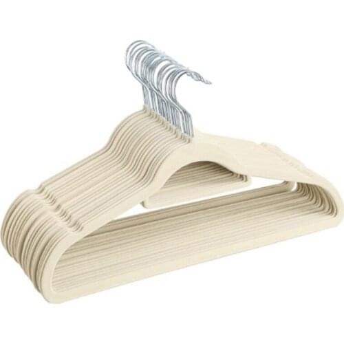 20 Pack Non-Slip Velvet Hangers,Flocking Hangers with Swivel Hook for Kids&Adults Jackets,Pants&Clothes,42CM
