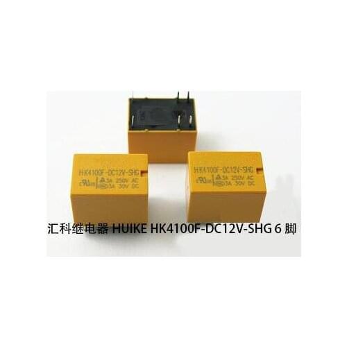 5pcs/lot HK4100f-DC12V-SHG Relay hk4100F-DC12V HK4100F 12 V DIP6 3A 250V AC/ 3A 30V DC