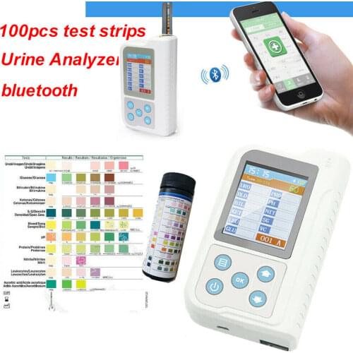 BC401BT Portable Urine Analyzer USB Bluetooth Digital Urine Analyzer Urinalysis Teste Meter 800PCS Test Strip App