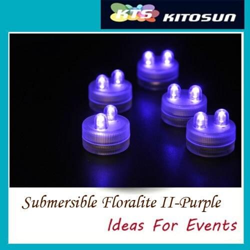 Free shipping 100pcs Super Bright Dual waterproof led tea light Wedding party decor Submersible Floralyteas II