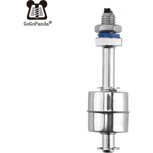 Free Shipping ZS7510 M10*75mm Tank Liquid Water Level Sensor Stainless Steel Float Switch Normal Close Type Wire Line:30cm NC