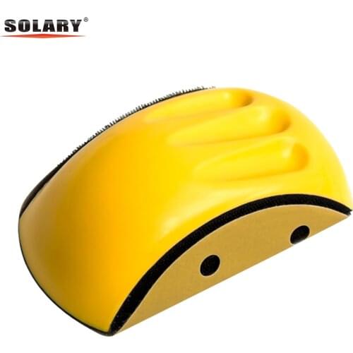 Sanding Disc Holder with 1pc Sandpaper Backing Polishing Pad Hand Grinding Block for Auto Repair