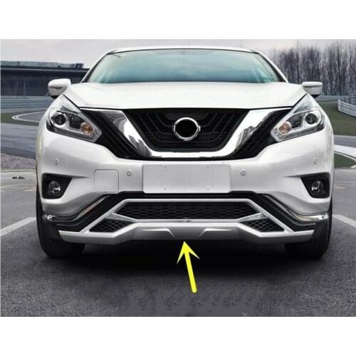 For Nissan Murano 2015-2019 ABS Chrome High quality Rear+Front Bumper Lower Guard Cover Trim