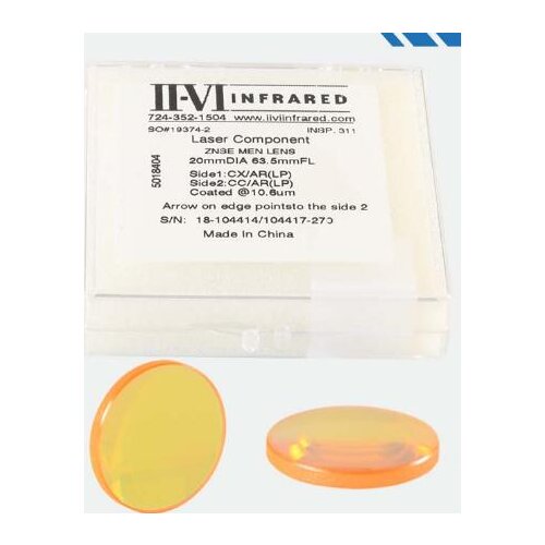 Focus lens 20 mm focal length 50.8 U.S. II-VI optical import material