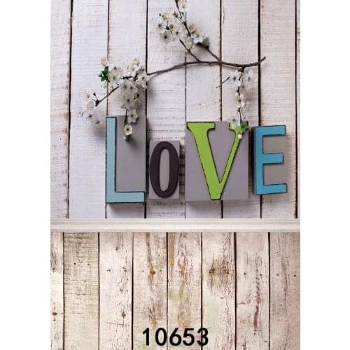 Photography Backdrops Vinyl Cloth Photo Background for Photo Studio Wooden Floor Love Baby Backgrounds for Photo Shooting