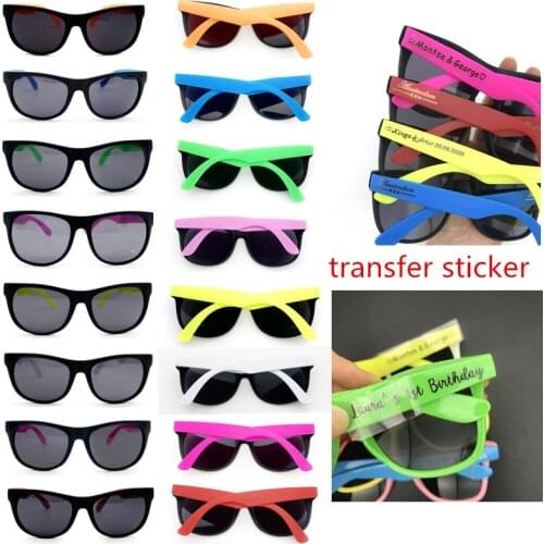 50 pairs/lot Personalized Sunglasses Wedding Gifts for Guests Custom Wedding Favors Anniversary Birthday Gift Baby Shower
