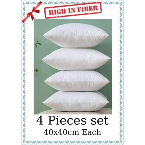 %100 Cotton Cushion Set 4*(40x40 Cm) Medium Home Bedding Removable And Washable Classic Pillow American Style Adults & Children