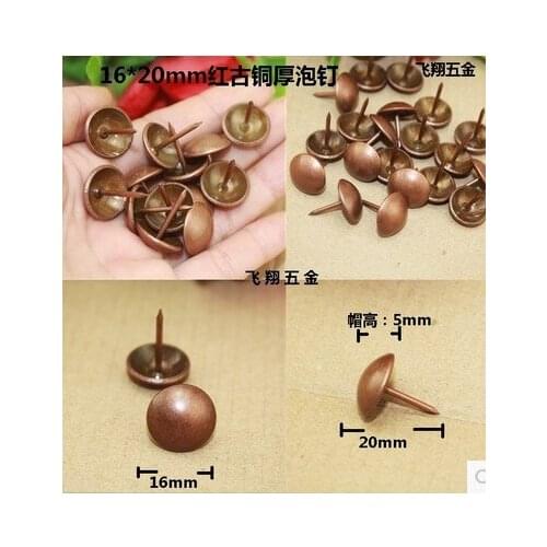 Hardware accessories Bubble nails Vintage Upholstery copper nails Upholstery tacks Decorative tacks 16*20MM
