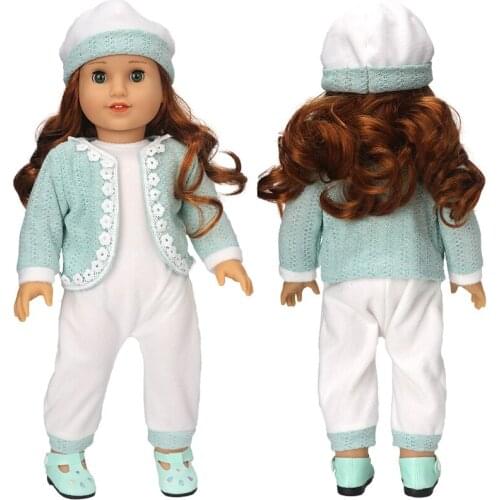 18" American Og Girl Doll Clothes Coat Hat 40cm Baby Doll Rompers Toys Outwear Children Gift