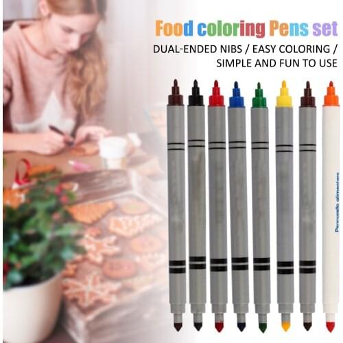 Food Pens Markers Pastry Cream Chocolate Decorating Syringe Paint Pen Kitchen Cake Cookie Ice Cream Decorating Fine-Tip Pens