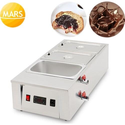MARS Hot Chocolate Dipping Melting Machine Cylinder Commercial Electric Warmer Melter, Chocolate Melts Melting Pot